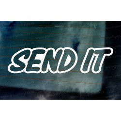 Send It Funny Novetly Custom Vinyl Die Cut Window Bumper Sticker Decal Graphic