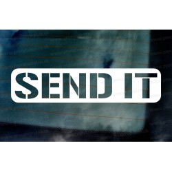 Send It Funny Novetly Custom Vinyl Die Cut Window Bumper Sticker Decal Graphic