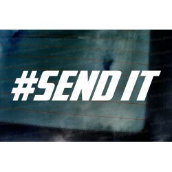 #Send It Funny Novetly Custom Vinyl Die Cut Window Bumper Sticker Decal Graphic
