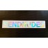 SEND NUDES Funny Novelty Silver Hologram Neo Mirror Chrome Car Window Bumper Sticker Decal