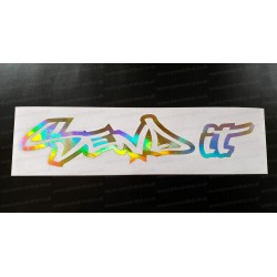 SEND IT Vinyl Die Cut Window Bumper Sticker Decal Graphic Silver Gold Hologram Neo Chrome