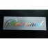 Slammed Silver Hologram Neo Mirror Chrome Car Window Bumper Sticker Decal