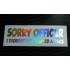 Sorry Officer I Thought You Wanted a Race Silver Hologram Neo Mirror Chrome Car Window Bumper Sticker Decal