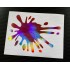 Paint Splat x1 Rose Pink Gold Hologram Neo Mirror Chrome Car Window Bumper Stickers Decals ref:2