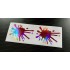 Paint Splat x2 Pair Rose Pink Gold Hologram Neo Mirror Chrome Car Window Bumper Stickers Decals ref:2