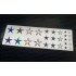 Star Set Bedroom Wall Rainbow Glitter Vinyls Car Window Bumper Stickers Decals
