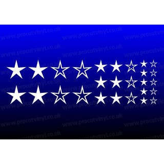 Star Set Bedroom Wall Car Bumper Window Stickers Decals