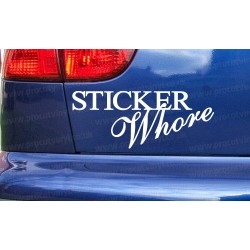 Sticker Whore Funny Novelty Car Window Bumper Sticker Decal