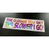 The Closer You Get The Slower I Go! Rose Pink Gold Hologram Neo Mirror Chrome Car Window Bumper Sticker Decal