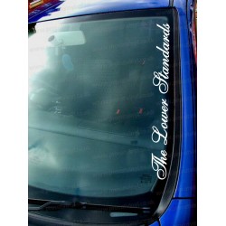 The Lower Standards Car Window Bumper Sticker Decal