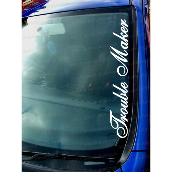 Trouble Maker Funny Novelty Car Window Bumper Sticker Decal