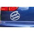 Turbo Inside Car Bumper Window Sticker Decal