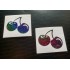 Twin Cherries Funny Novelty Rainbow Glitter Vinyls Car Bumper Window Stickers Decals
