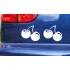 Twin Cherries Funny Novelty Car Bumper Window Stickers Decals