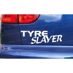 Tyre Slayer Car Window Bumper Sticker Decal