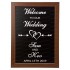 Welcome to our Wedding Sign Vinyl Sticker Decal Only (BLACKBOARD NOT INCLUDED) Personalised Rustic Vintage Name & Date Custom Text Wording ref:5