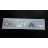 Wheel Whore Silver Hologram Neo Mirror Chrome Car Window Bumper Sticker Decal