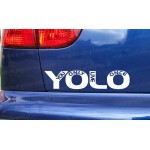 YOLO You Only Live Once Funny Novelty Car Bumper Window Sticker Decal