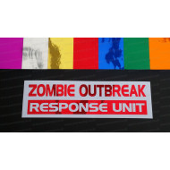 Zombie Oubreak Response Unit Chrome Mirror Colours Car Window Bumper Sticker Decal