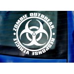 Zombie Outbreak Response Skull The Walking Dead Funny Novelty Car Bumper Window Sticker Decal
