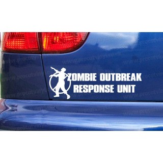 Zombie Outbreak Response Unit The Walking Dead Funny Novelty Car Bumper Window Sticker Decal