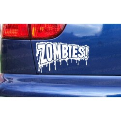 ZOMBIES! The Walking Dead Funny Novelty Car Bumper Window Sticker Decal