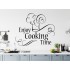 Enjoy Cooking Time Custom Sizes Small to Large Quotes Phrases Kitchen DIY Wall Art Home Decorative Decoration Decor Vinyl Die Cut Sticker Decal ref:017 