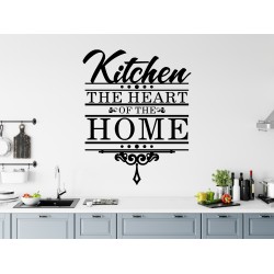 Kitchen The Heart Of The Home Custom Sizes Small to Large Quotes Phrases DIY Wall Art Decorative Decoration Decor Vinyl Die Cut Sticker Decal ref:019