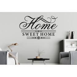 Home Sweet Home Custom Sizes Small to Large Quotes Phrases Bedroom Kitchen Living Room Lounge DIY Wall Art Decorative Decoration Decor Vinyl Die Cut Sticker Decal ref:020