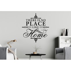There Is No Place Like Home Custom Sizes Small to Large Quotes Phrases Bedroom Kitchen Lounge Living Room DIY Wall Art Decorative Decoration Decor Vinyl Die Cut Sticker Decal ref:022