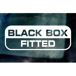 Black Box Fitted New Driver Car Insurance Discount Window Bumper Vinyl Die Cut Sticker Decal ref:2