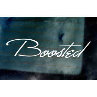 Boosted Signature Style Car Window Bumper Custom Sticker Decal