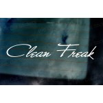 Clean Freak Signature Style Car Window Bumper Custom Sticker Decal