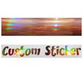 Copper Neo Hologram Custom Text Stickers