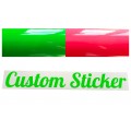 Fluorescent Custom Text Stickers