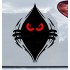 Funny Peeping Monster Wall Car Bumper Sticker Decal ref:8