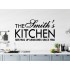 Large Custom Personalised Kitchen Family Surname Name Wall Art Sticker Decal ref:4