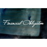 Financial Obligation Signature Style Car Window Bumper Custom Sticker Decal