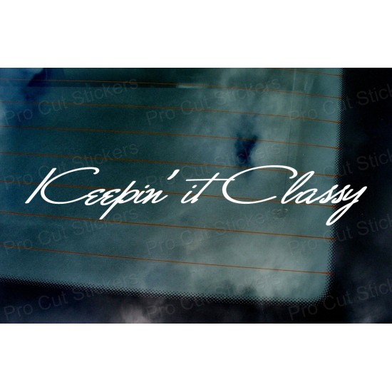 Keepin' it Classy Signature Style Car Window Bumper Custom Sticker Decal