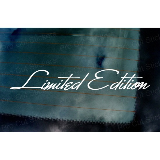 Limited Edition Signature Style Car Window Bumper Custom Sticker Decal