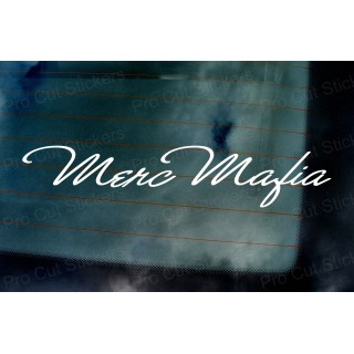 Merc Mafia Signature Style Car Window Bumper Custom Sticker Decal