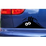Funny Peeping Monster Wall Car Bumper Sticker Decal ref:1