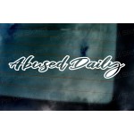 Abused Daily Vinyl Die Cut Window Bumper Sticker Decal Graphic