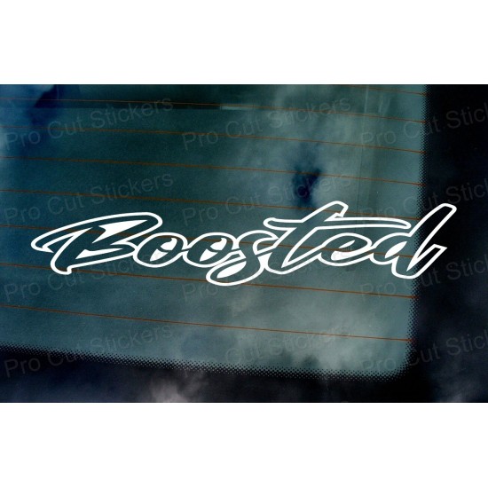 Boosted Vinyl Die Cut Window Bumper Sticker Decal Graphic