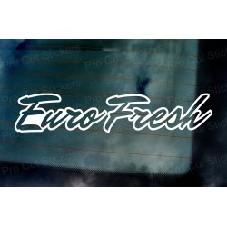 Euro Fresh Vinyl Die Cut Window Bumper Sticker Decal Graphic
