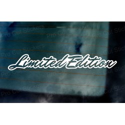 Limited Edition Vinyl Die Cut Window Bumper Sticker Decal Graphic
