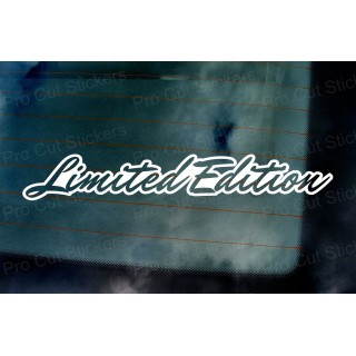 Limited Edition Vinyl Die Cut Window Bumper Sticker Decal Graphic