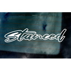 Stanced Vinyl Die Cut Window Bumper Sticker Decal Graphic