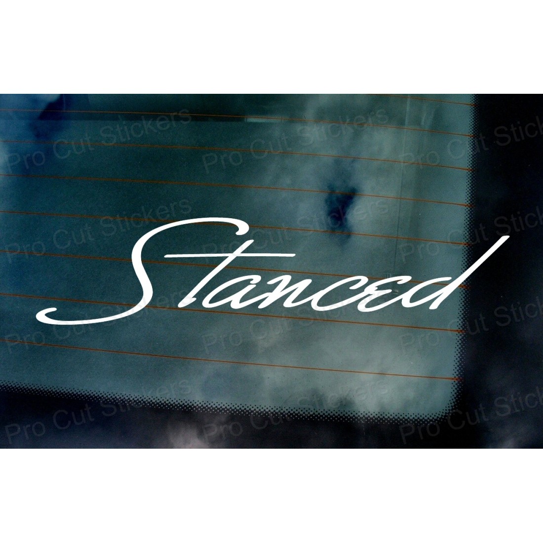 Stanceworks Window Sticker Stanced Car Window Bumper Sticker Decal