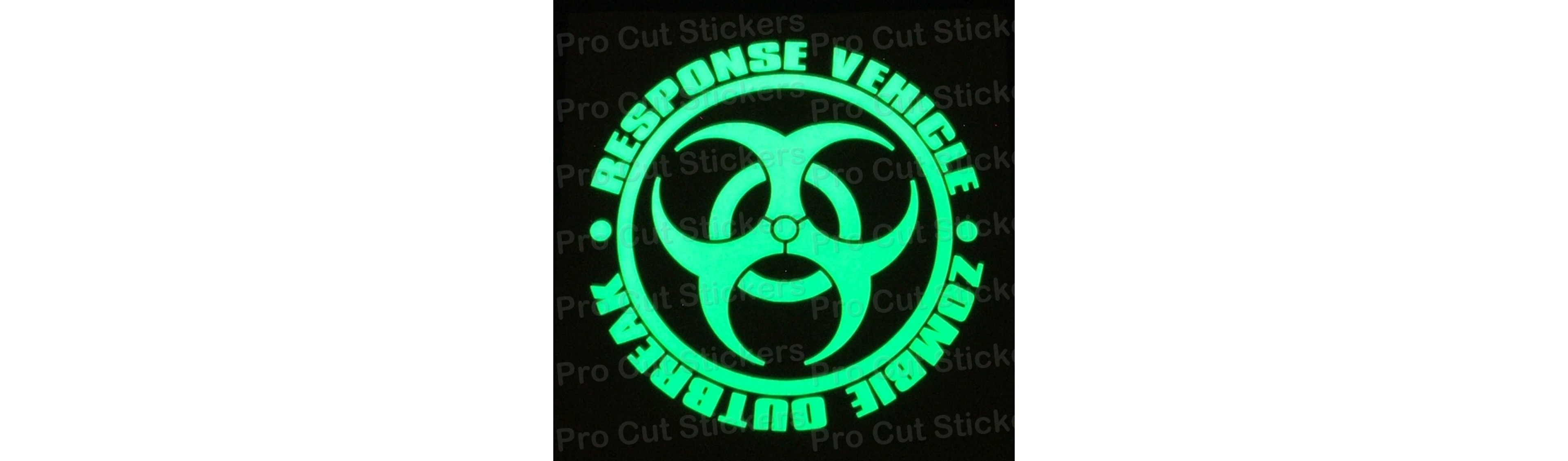 Glow in the Dark Zombie Stickers